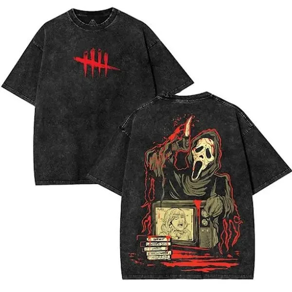Ghostface Scream Dead by Daylight Vintage Double Sided Tee Horror Movie Shirt