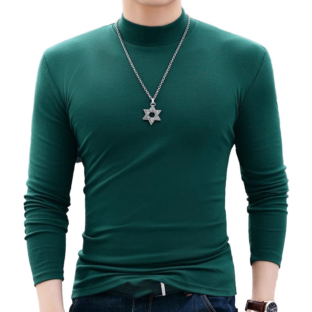 Perfectly Fitting Mens Thermal Top with Stylish Half Turtleneck Design