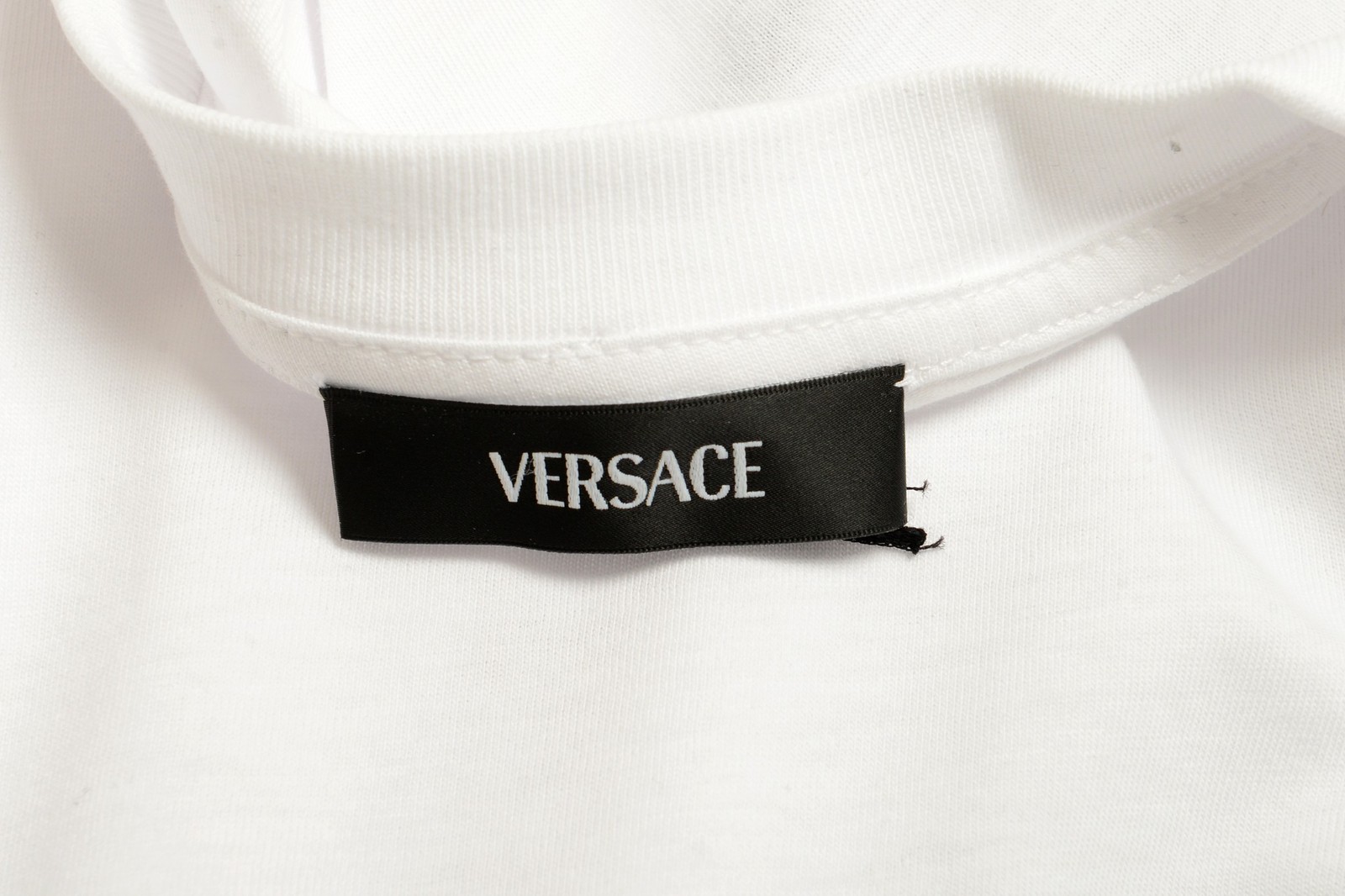 Versace Men’s White Black Medusa Embroidery Short Sleeve T-Shirt US 2XL IT 56