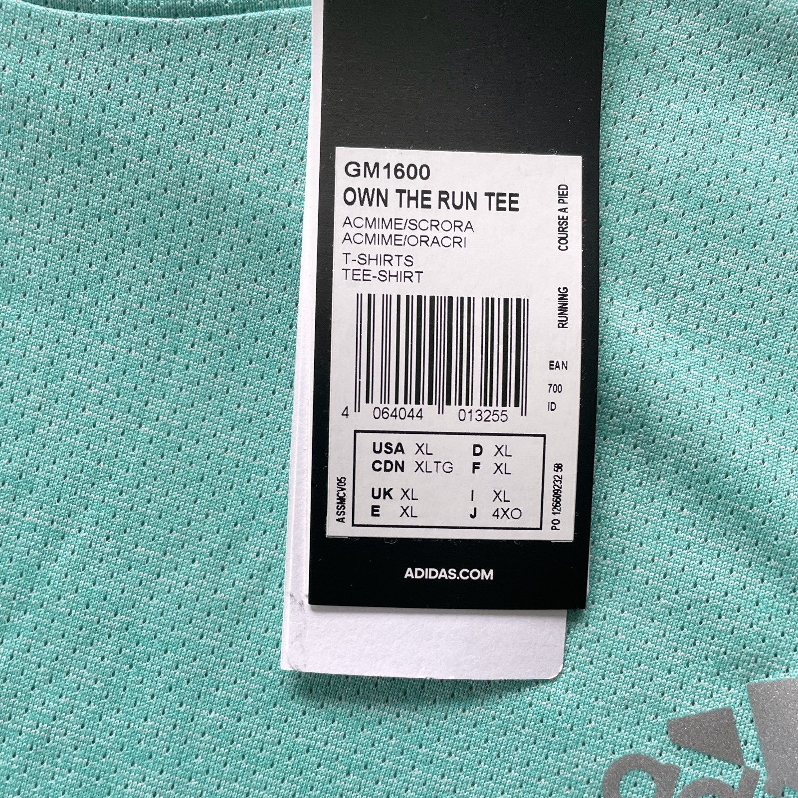 adidas Men’s Own The Run Tee T-Shirt Running Activewear | XL