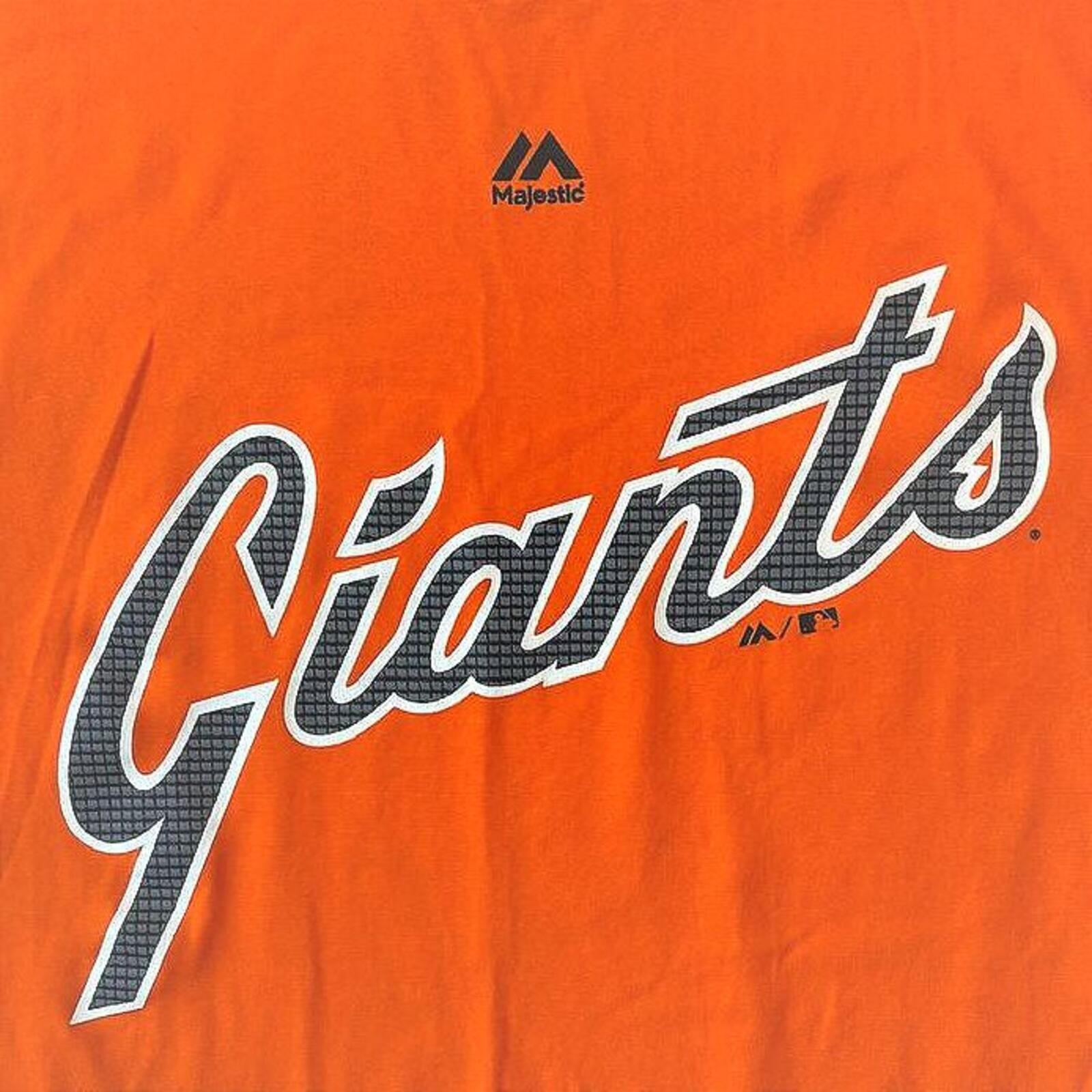 Majestic San Francisco Giants Coolbase Evolution Tee Orange Short Sleeve Medium