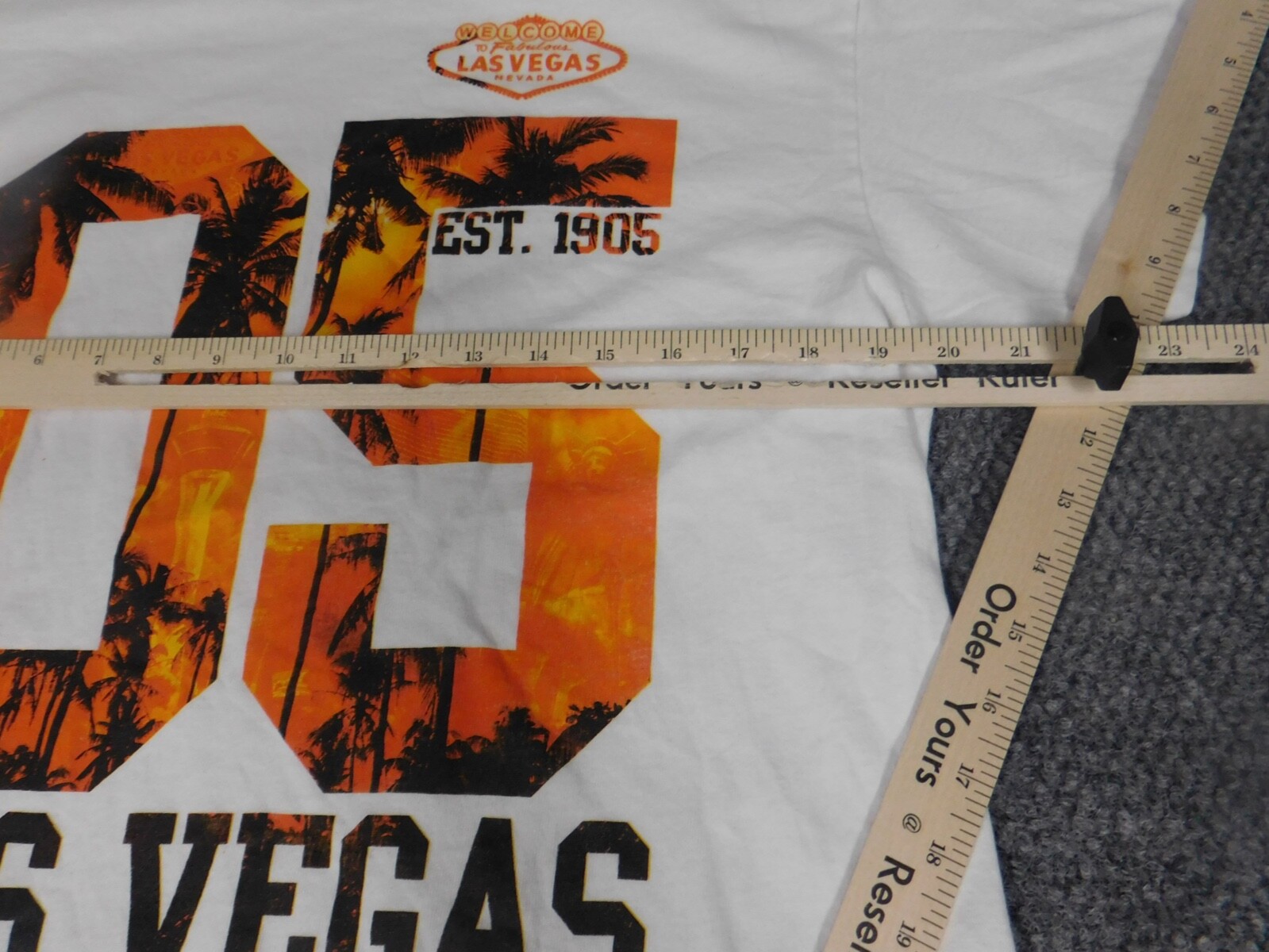 Las Vegas Mens Shirt Large White workout lifting