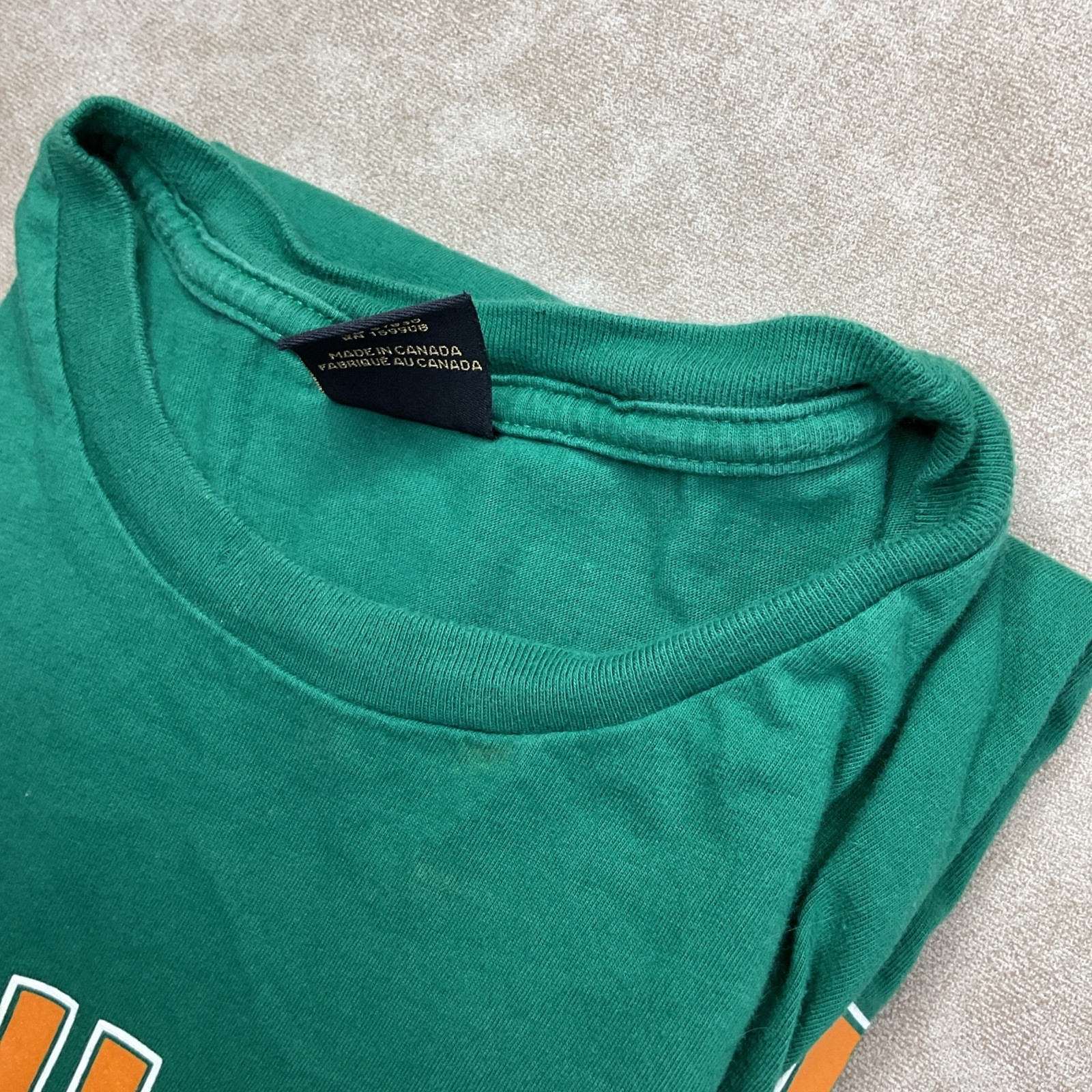 OVO T-Shirt Men Sz L Forever October’s Very Own Drake Owl Green Owl Double Sided