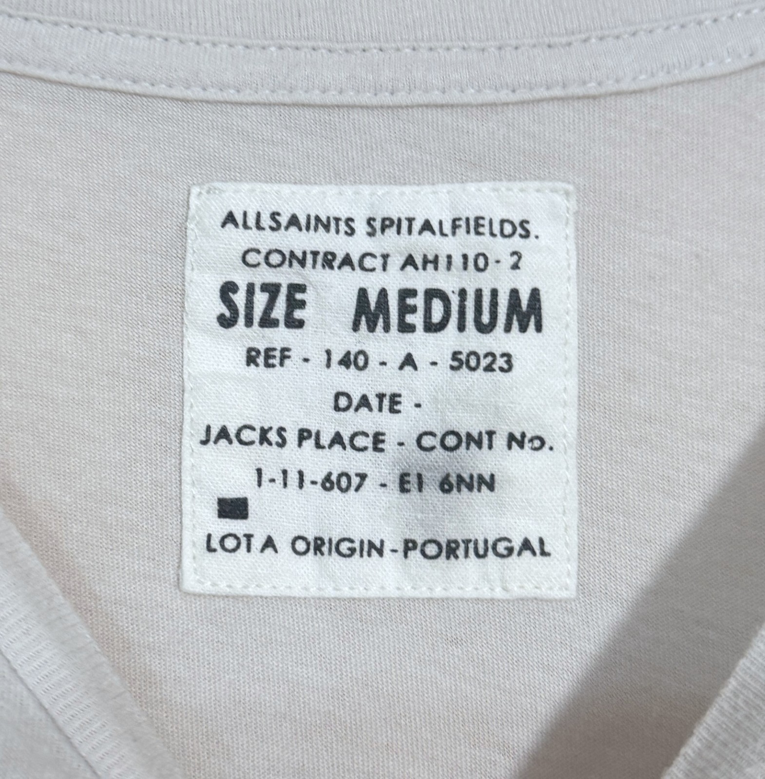 AllSaints Vintage Mens BLEEDING RAMSKULL Crew Neck T Shirt MEDIUM Grey Biker Tee