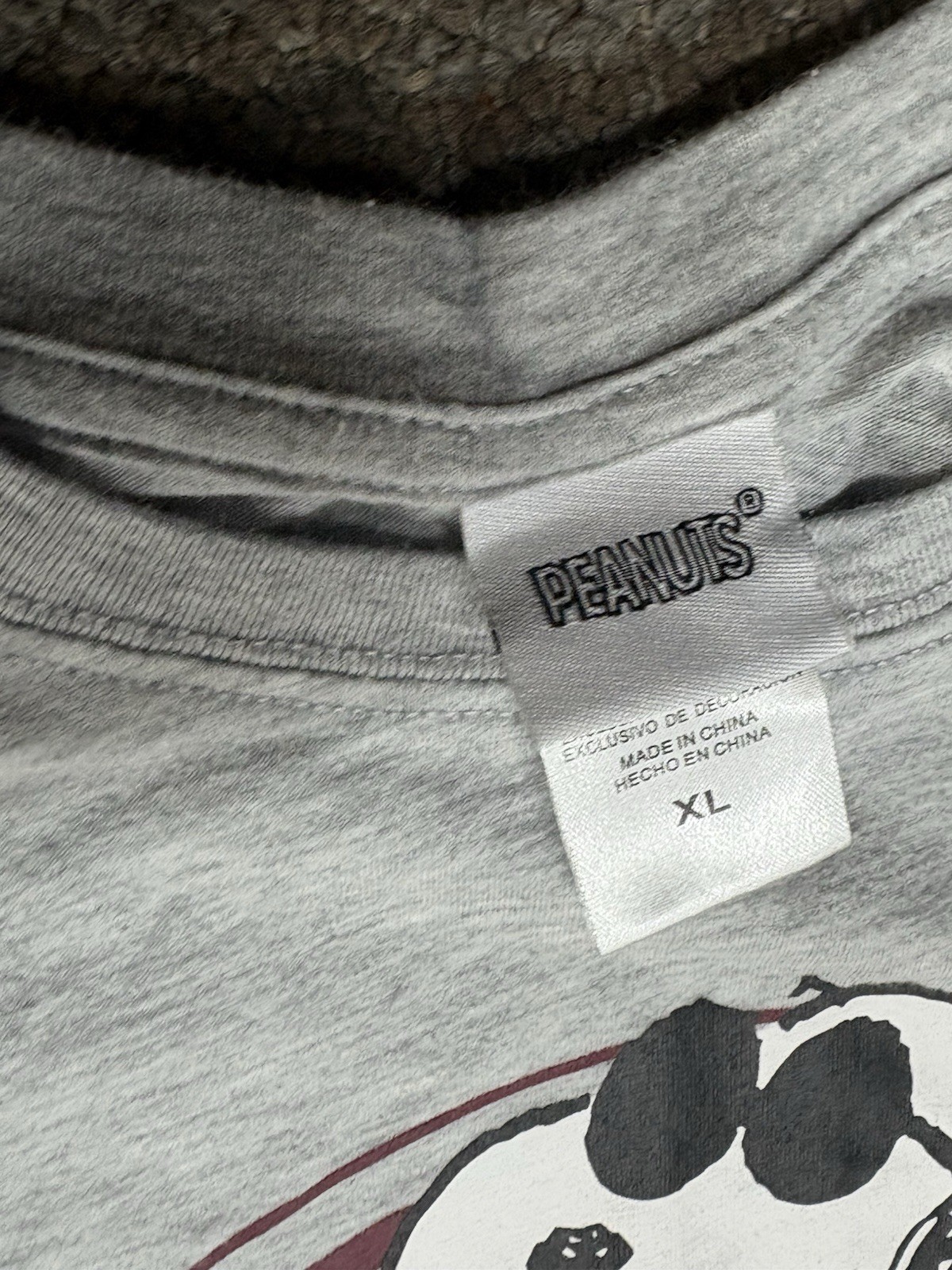 Peanuts Graphic T Shirt XL