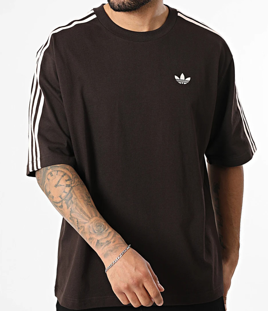 NEW MENS ADIDAS ORIGINALS 3 STRIPES OVERSIZE TEE SHIRT ~SIZE MEDIUM #KE290