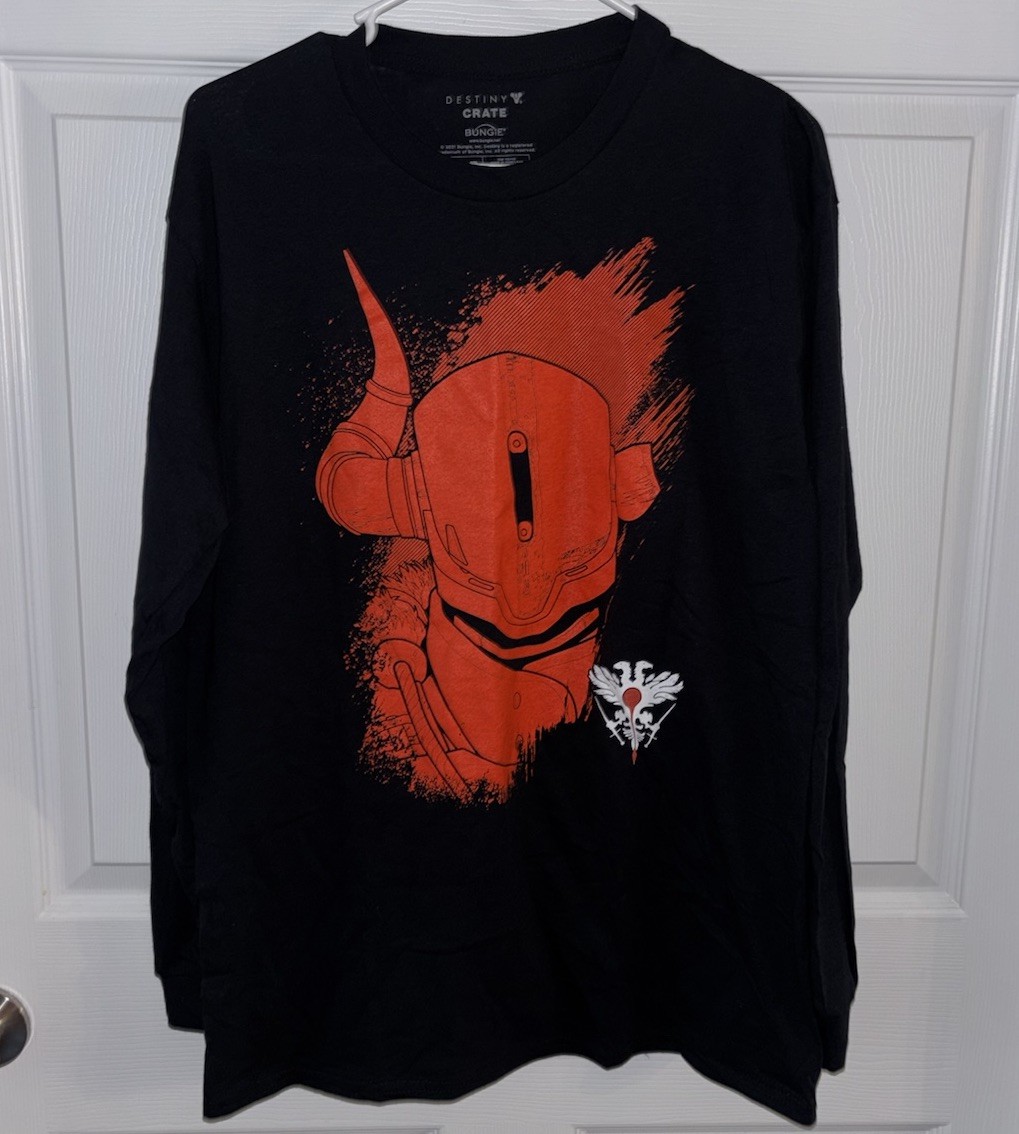 Destiny Bungie Gaming Shirt Lootcrate Lootwear Adult Black LS T Shirt Size M