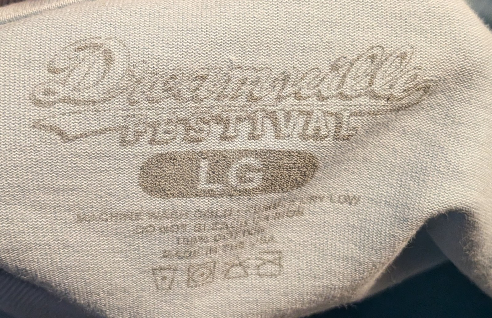 Dreamville Festival Men’s Light Blue Cardinal Long Sleeve T-Shirt Size Large