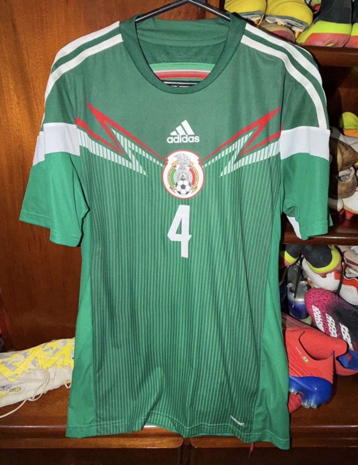 México Matchworn trikotspieler utileria Maillot # 4 #7 #18 10s E