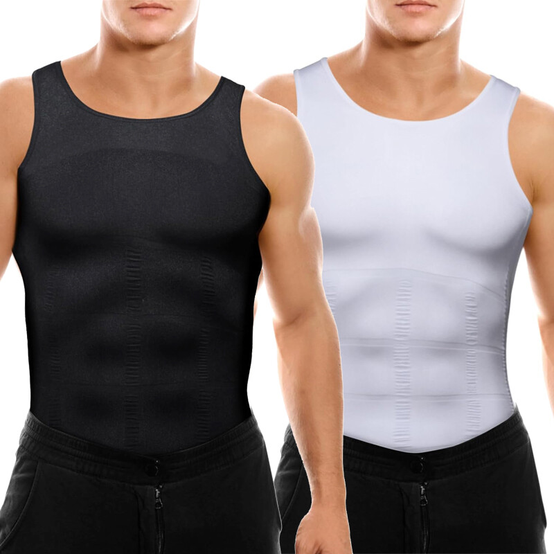 Shaperluv For Men Body Shaper Vest Compression Shirt Tank Fajas camisa de hombre