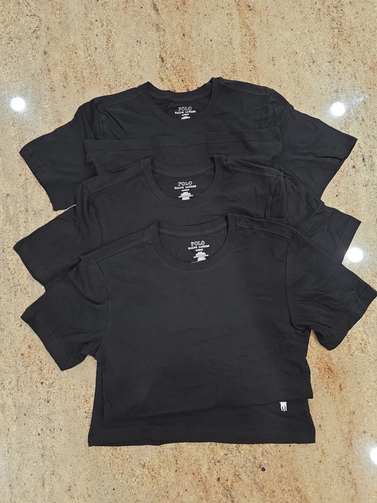 New Men’s POLO RALPH LAUREN Set Of 3 Crewneck Cotton Slim Fit T-shirt size S