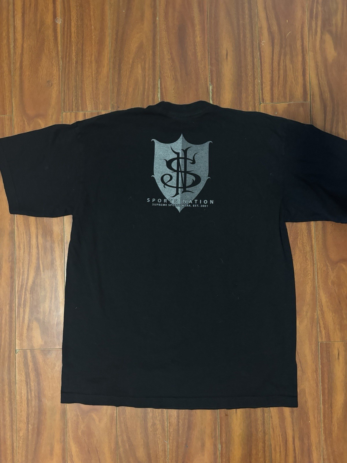 True Blue Los Angeles Black-White/Blue Tee- Size XL