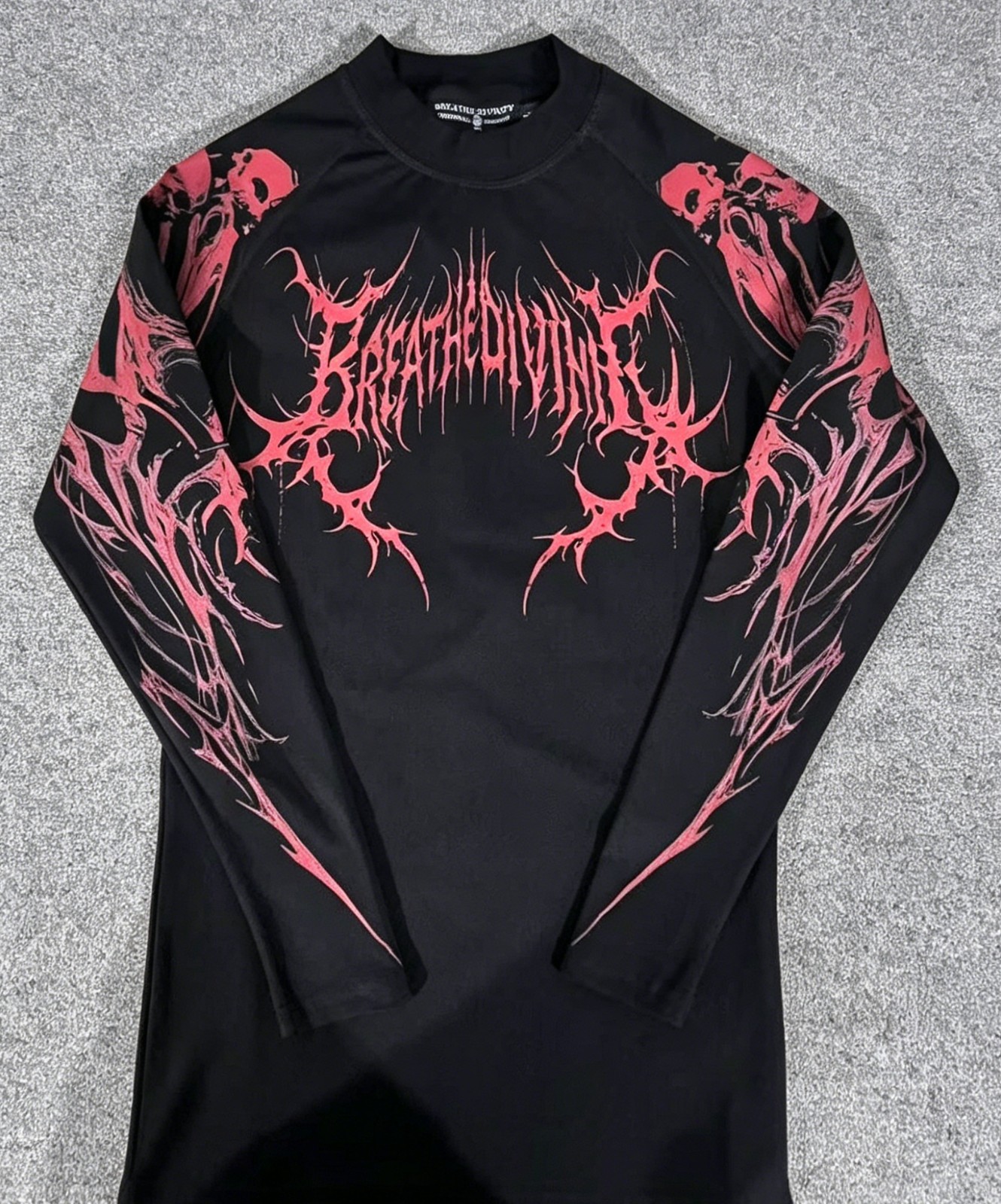 Breathedivinity Striped high-elastic sports tight long-sleeved shirt