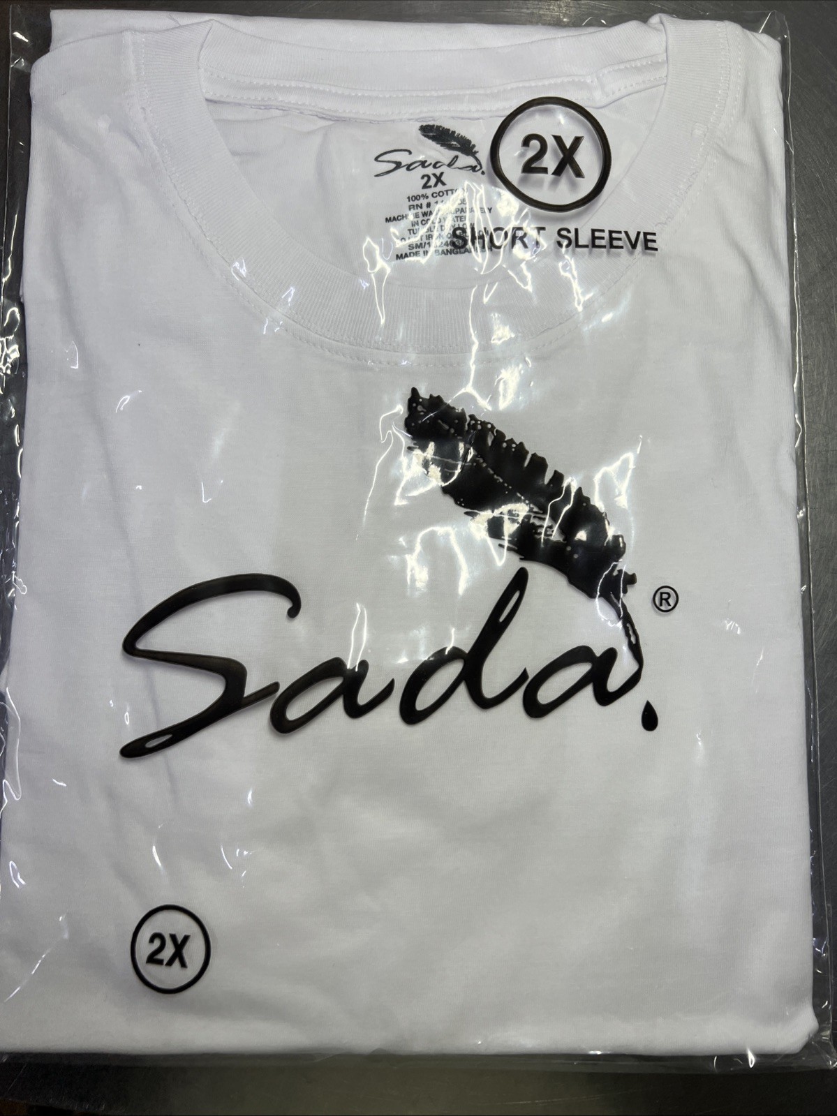 Sada Shirt Short Sleeve Crew Neck White Color Size Can Be Mixed S-6x