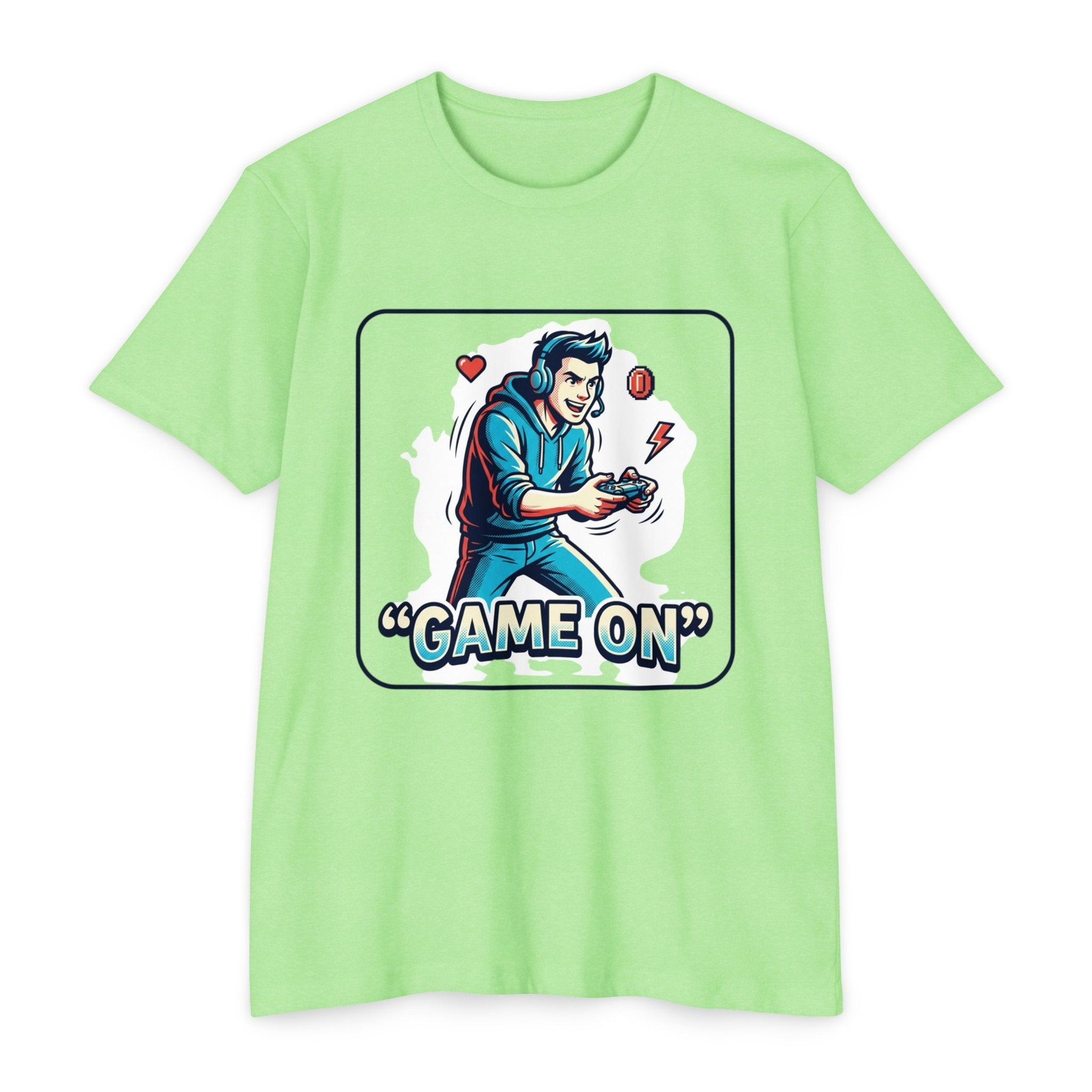 Retro Gamer Illustration Game On T-Shirt | Video Game Controller Tee
