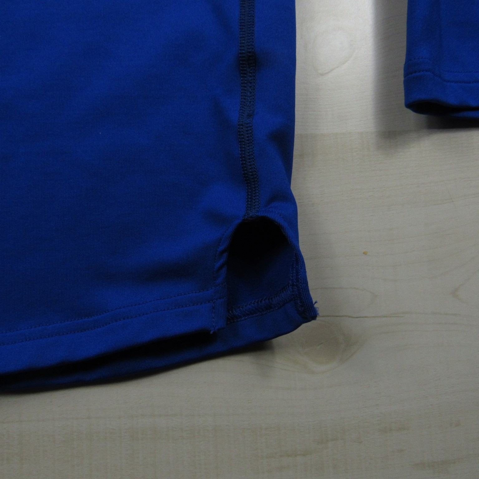 Under Armour Shirt Mens Extra Large Blue Fitted Mock Cold Gear Fleece Outdoor A1