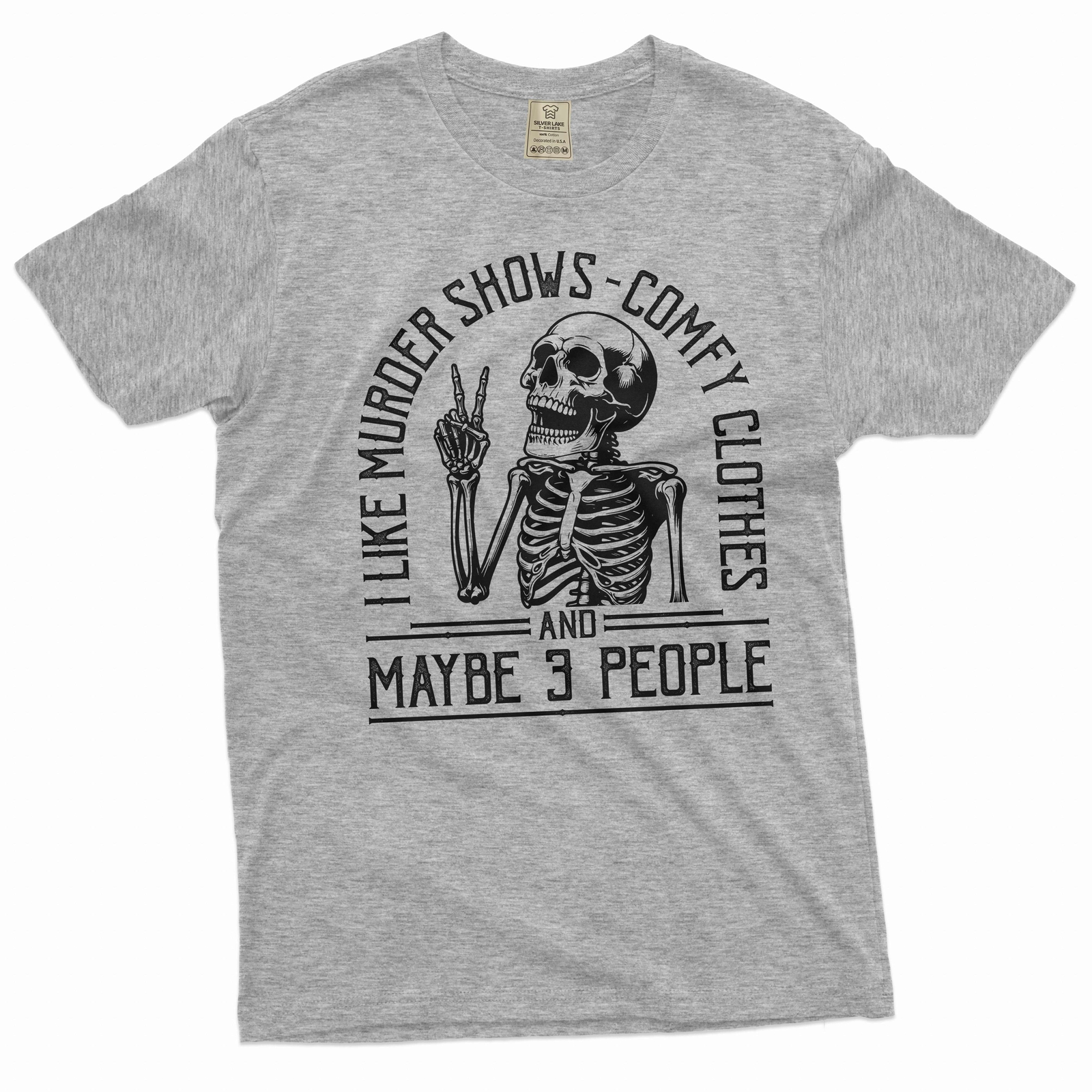 I Like Murder Shows Comfy Clothes And Maybe Like 3 People Funny Halloween shirt
