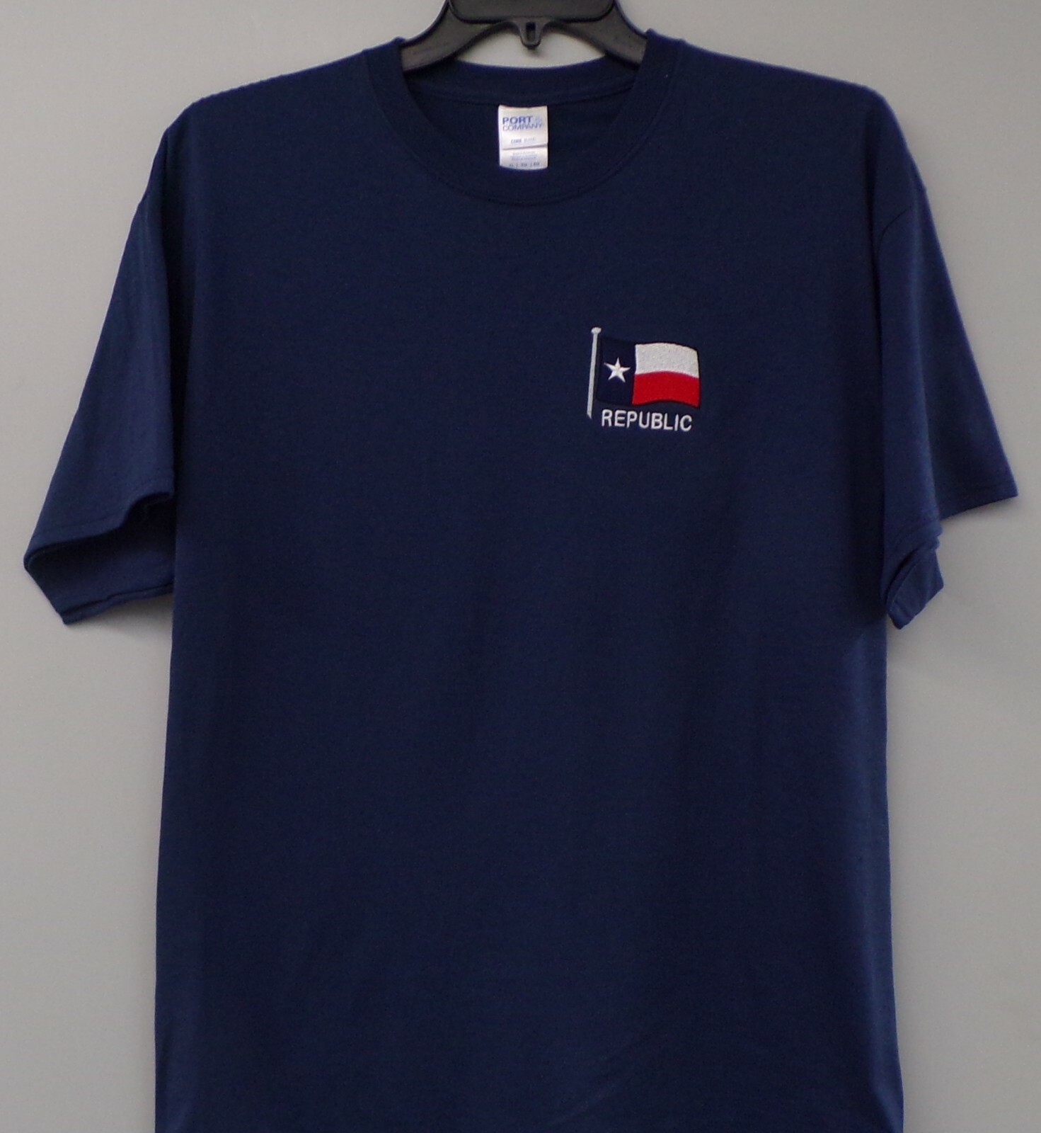 State Of Texas Republic Embroidered Adult T-Shirt S-6XL, LT-4XLT New