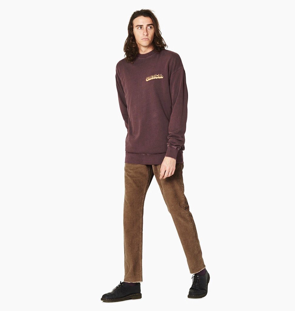 NWT MENS TCSS ZEPHYR CREW SHIRT $65 XL Vino 100% Cotton