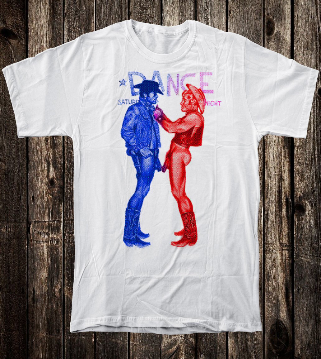 Gay Cowboys – Seditionaries – Retro T Tee Shirt Punk Queer Cowboy