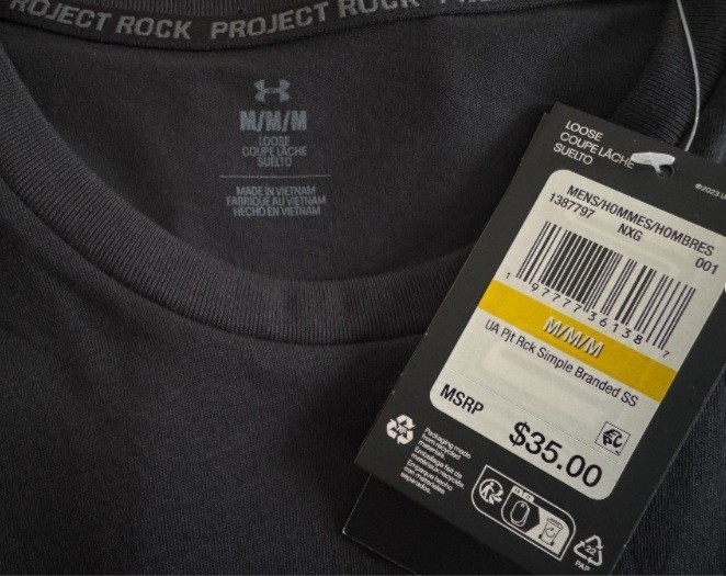 Under Armour Project Rock T-Shirt Mens Sz M / L / XL Tee Simple Branded New