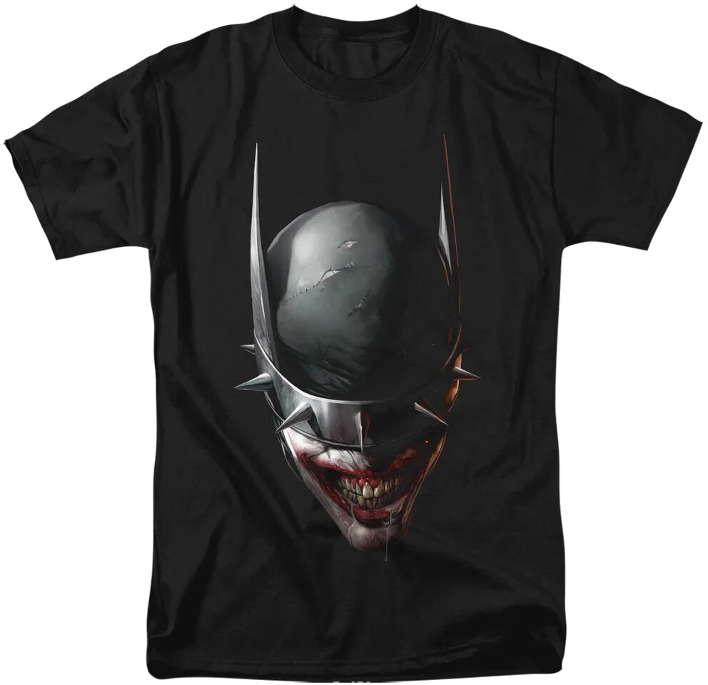 BATMAN WHO LAUGHS T-SHIRT Black DC Comics Short Sleeve NEW