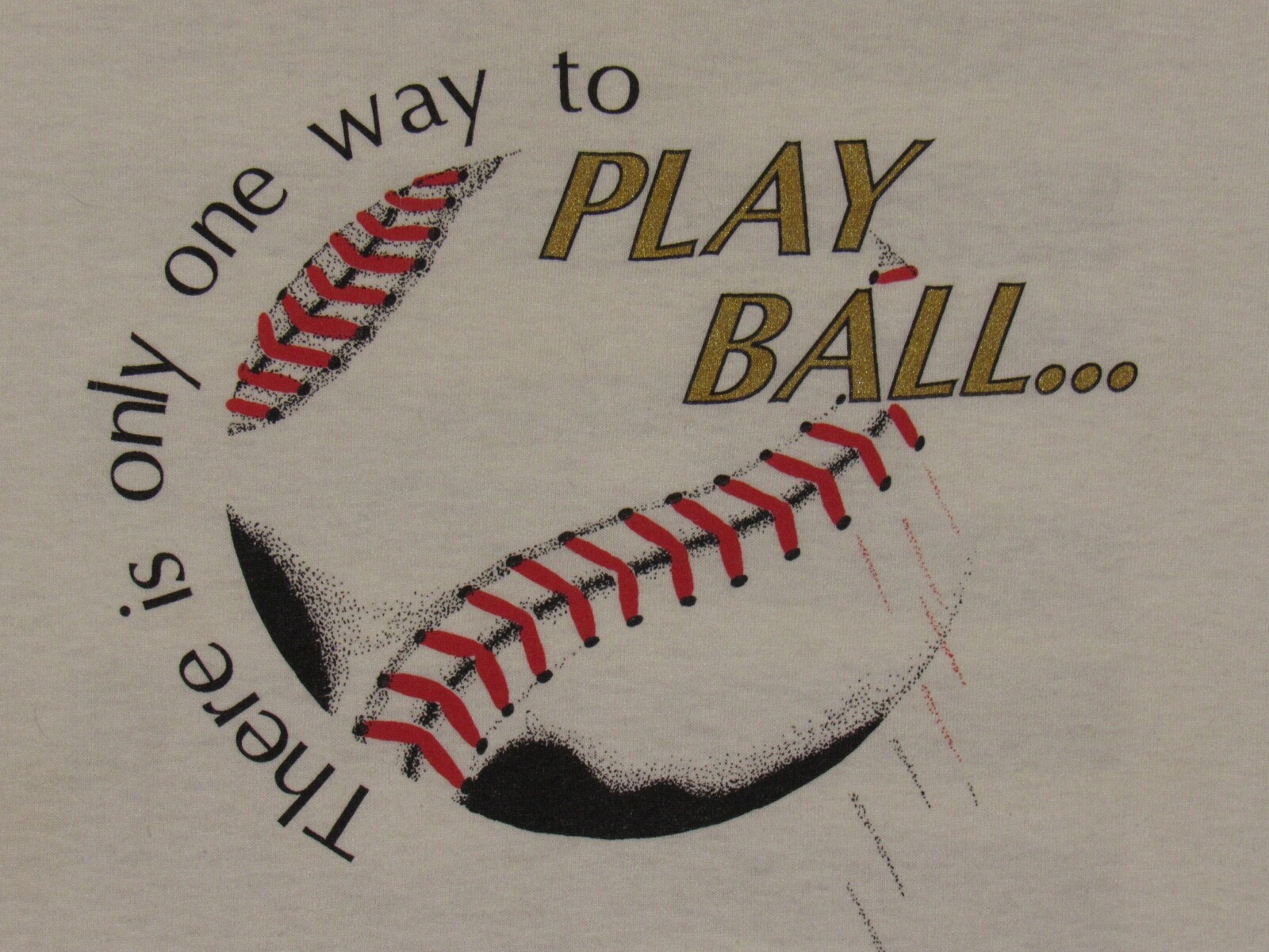 Vtg 1993 PHOENIX Baseball T-SHIRT Mens L Play Ball Hard Arizona 90s Funny Sports