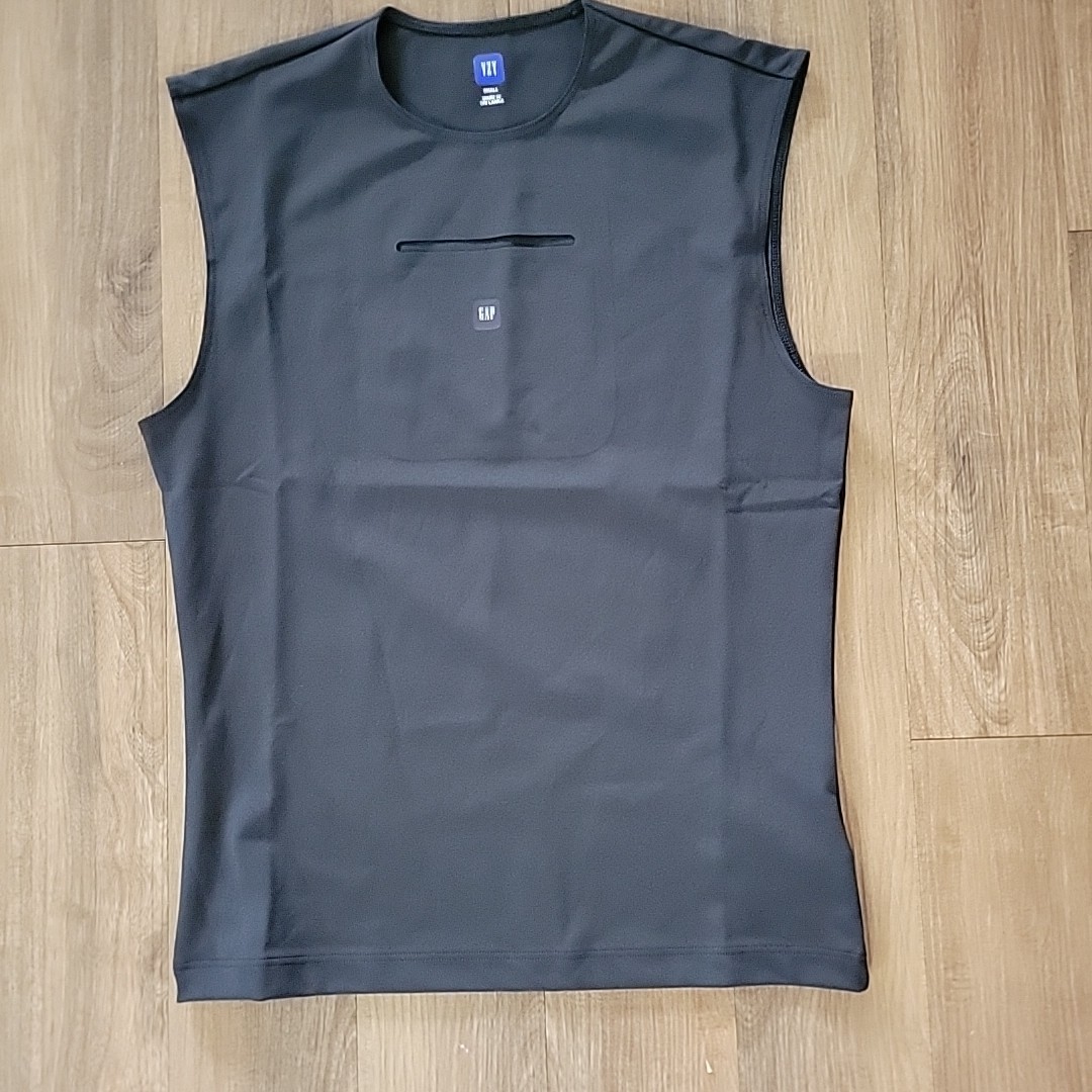 Yeezy YZY x GAP x Balenciaga 29 Sleeveless Second Skin Shirt Black Size Small