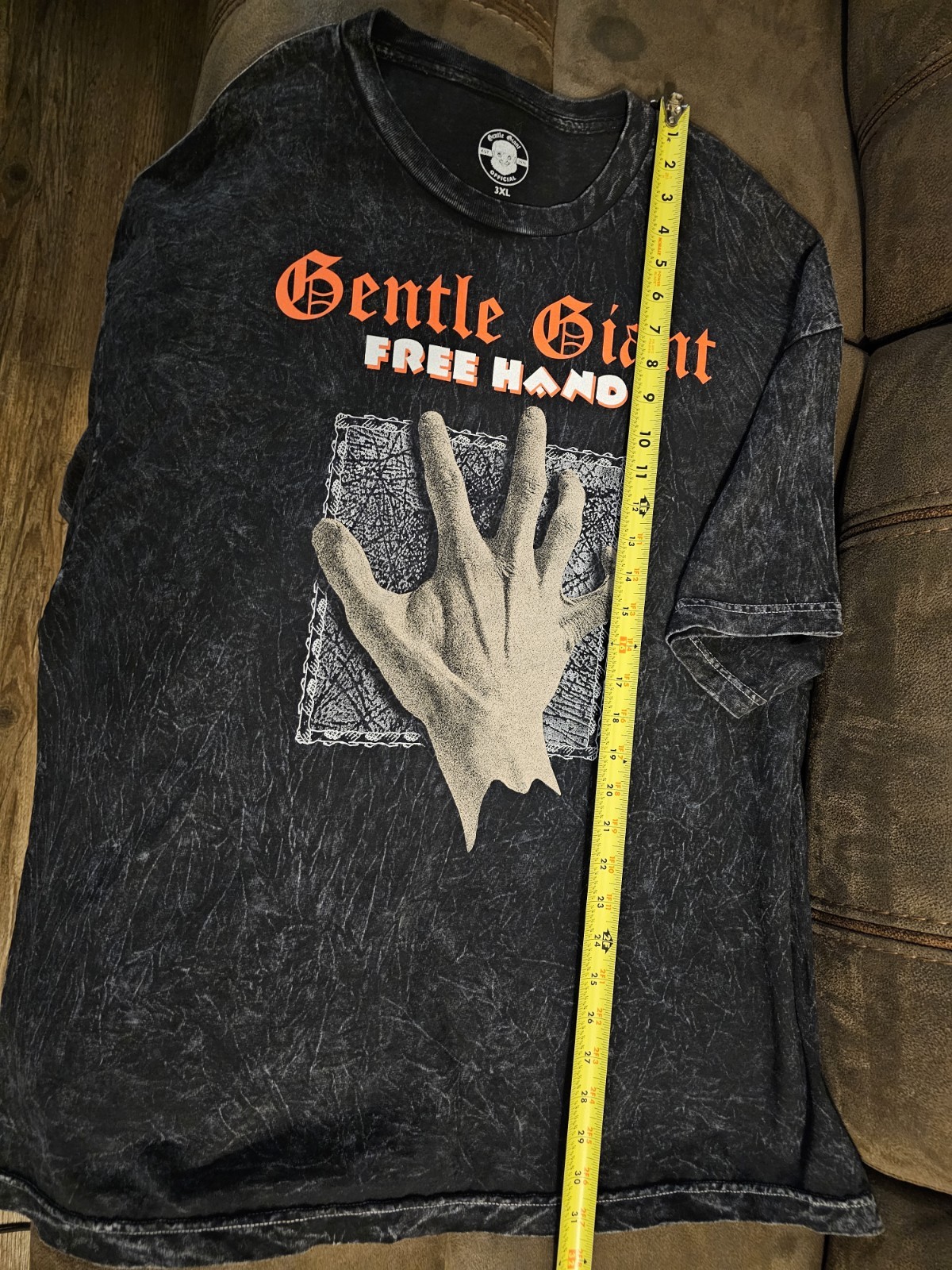 Gentle Giant Mineral Wash Official Band T Shirt Progressive Rock Size 3x