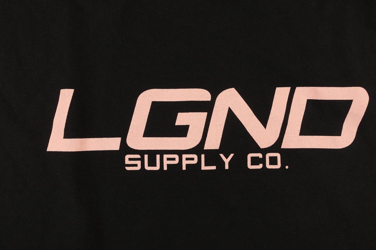 LGND Supply Co Mens Size 4XL Black Pink Logo Short Sleeve Victory T-Shirt New