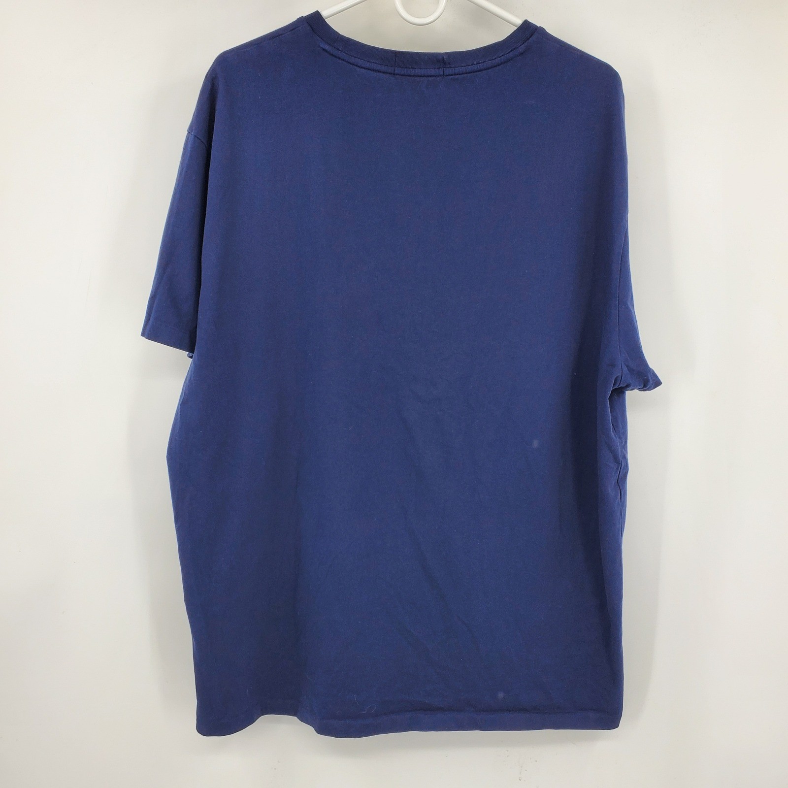 Polo Ralph Lauren Mens XL Navy Blue Paint Splatter Graphic Logo T-Shirt Cotton