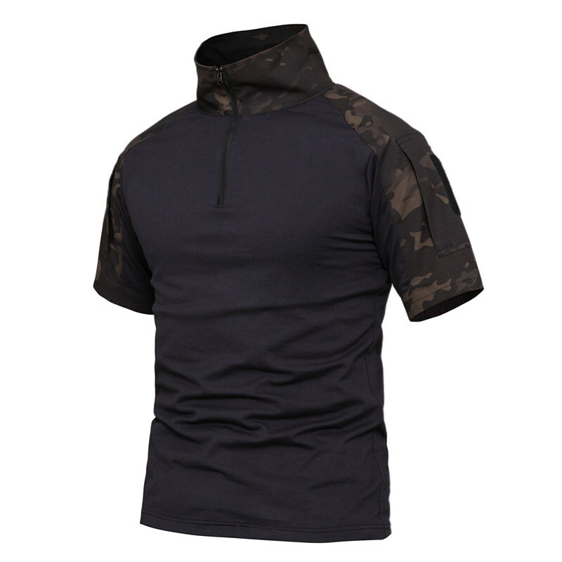 Mens Tactical T-Shirt Long Sleeve Us Army Military Combat Shirts Hiking