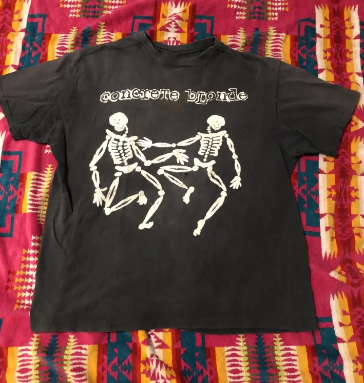 Vintage Concrete Blonde Band Skeleton Cotton Shirt Unisex Concert S to 5XL CR182