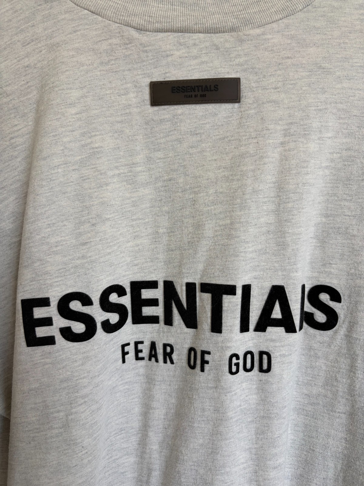 Fear of God Essentials Long-Sleeve Tee ‘Light Oatmeal’ Size: S (Used)