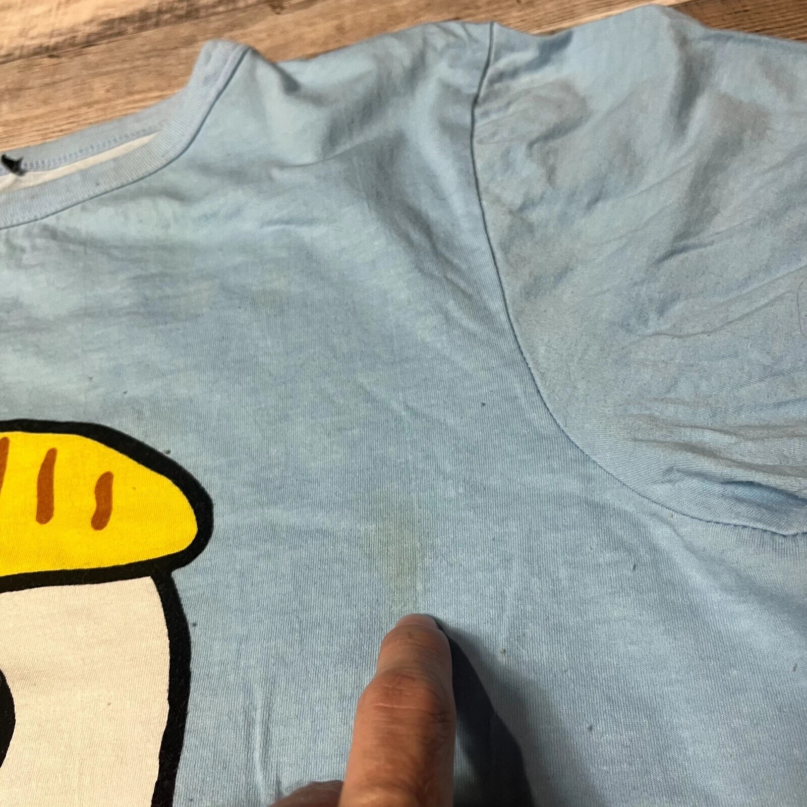 Mr Bill Shirt Adult Large Blue Oh No Saturday Night Live Oh Nooo Comedy Clay TV