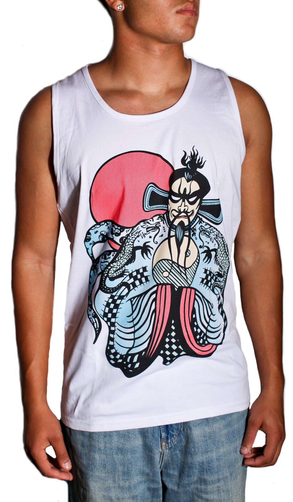 Fu Manchu Tank Top – T-Shirt Jack Burton Movie Big Trouble in Little China S-3XL