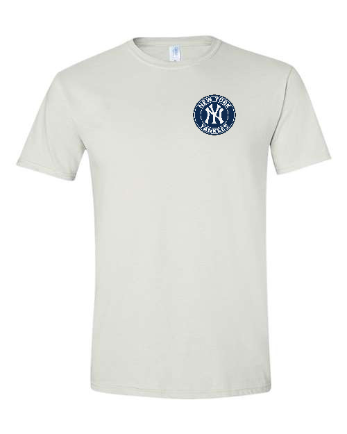NY Yankees Left Chest Graphic Logo, TEES, New York Baseball Unisex. All Sizes!!