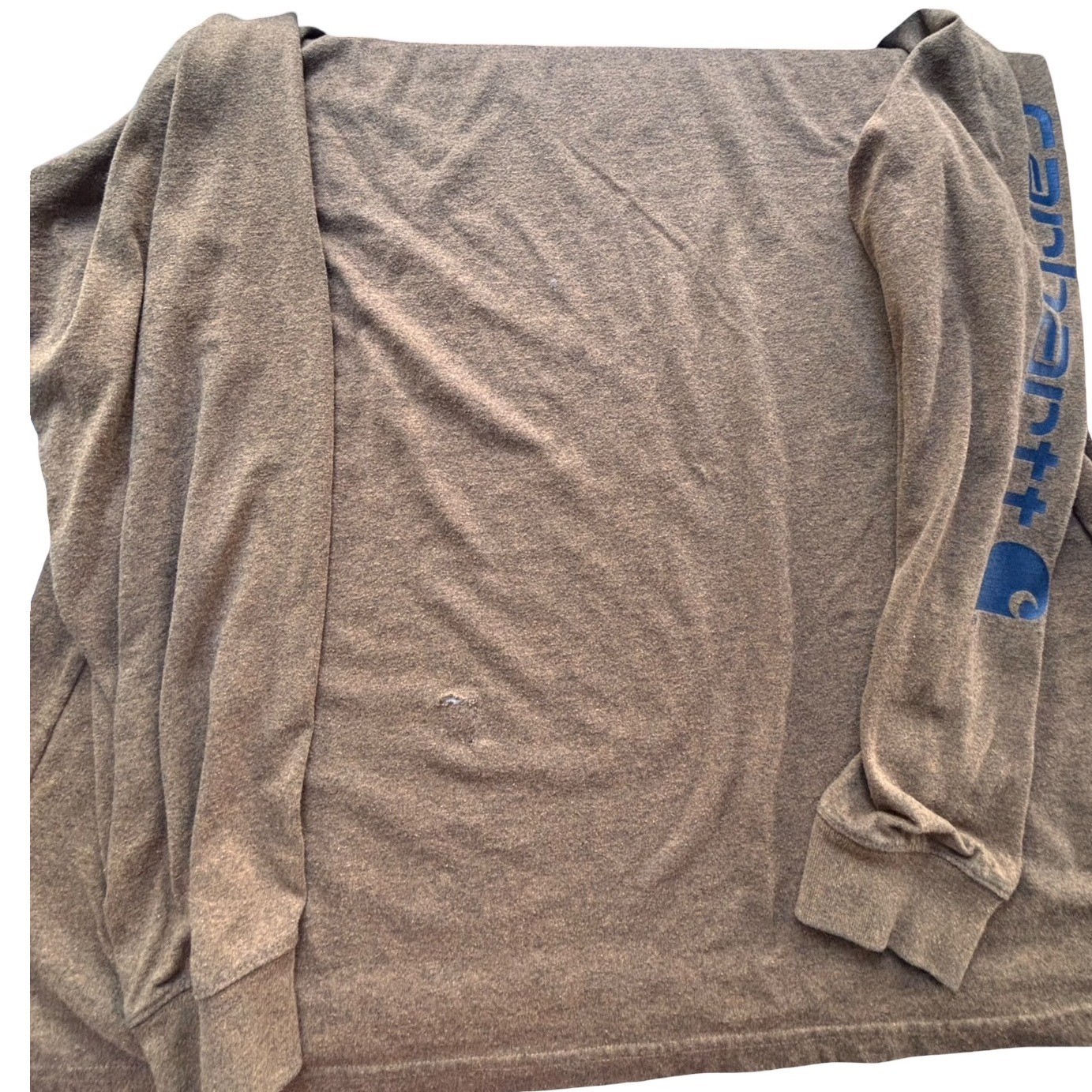 Carhartt Long Sleeve T-Shirt Bundle Mens 2XL Brown Camo Pocket Distressed 2pk