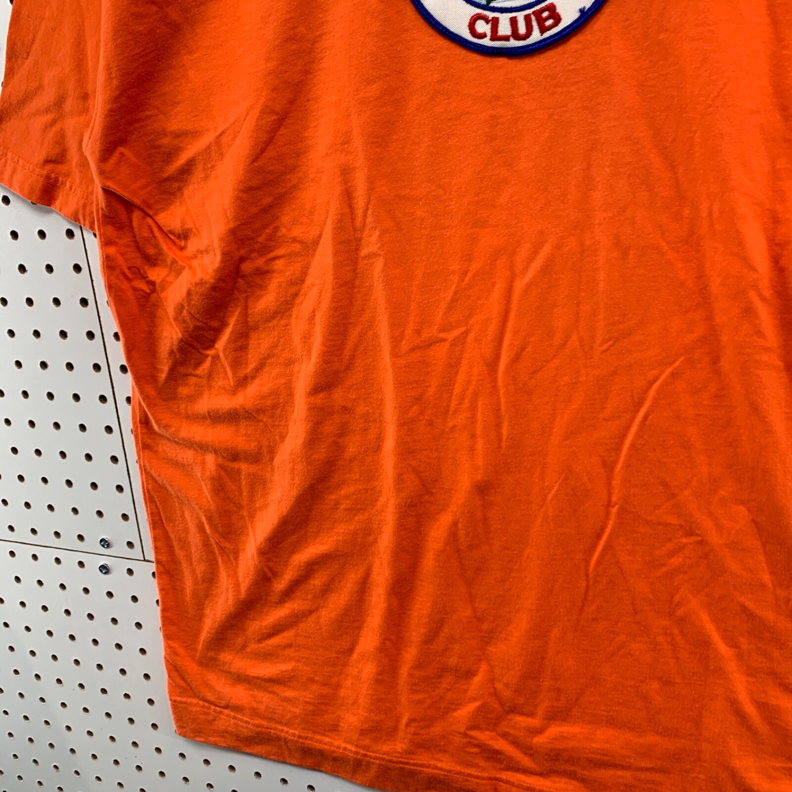 Vintage 90s Nautica Orange Sportsman Club Shirt Mens Large Oak Park Hunting