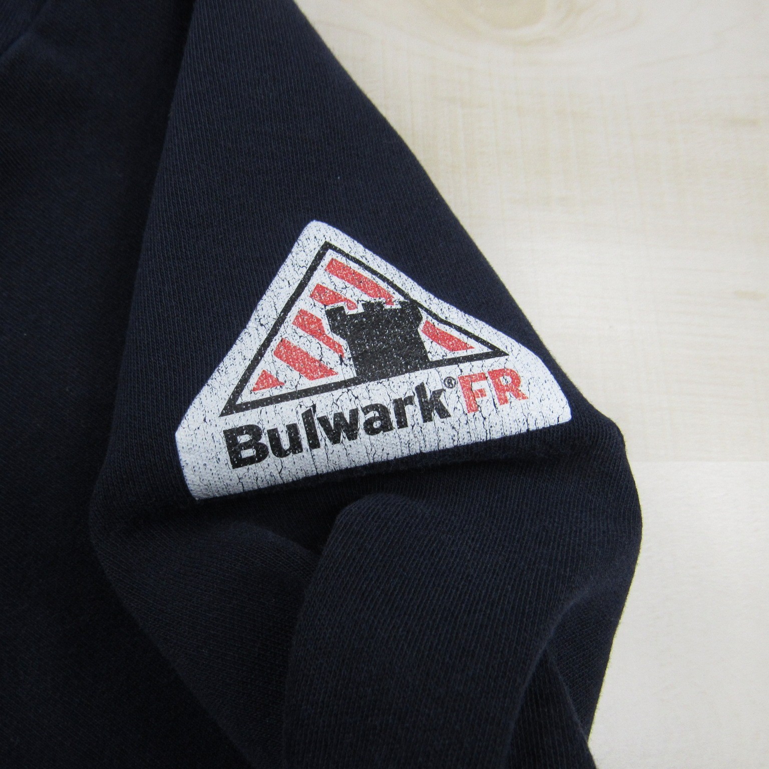 Bulwark Shirt Mens Large Blue Henley FR Fire Resistant Pocket Cat 2 Workwear