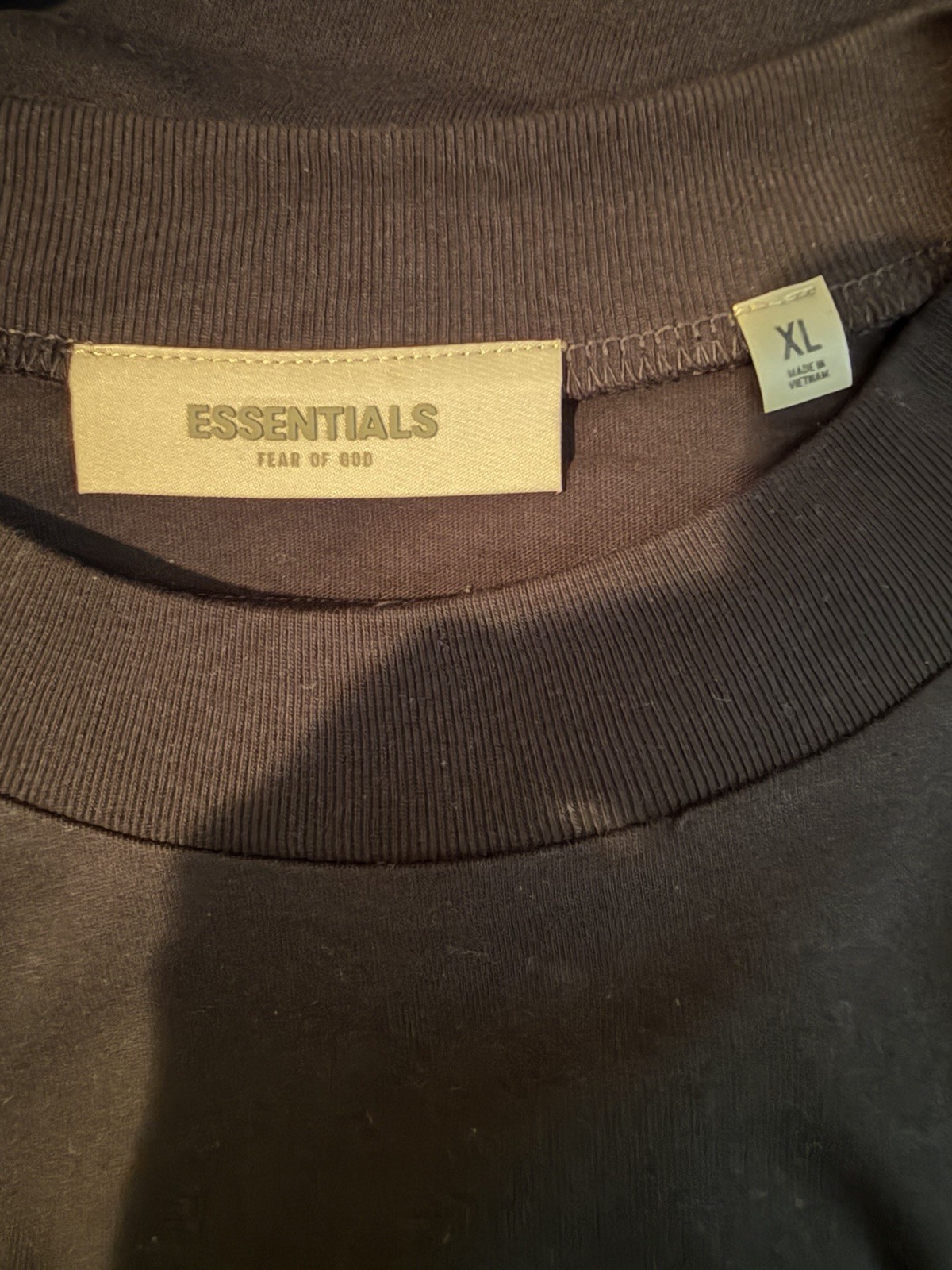 Essentials Fear of God Men’s Black Logo Crew Neck Short Sleeve T-Shirt XL