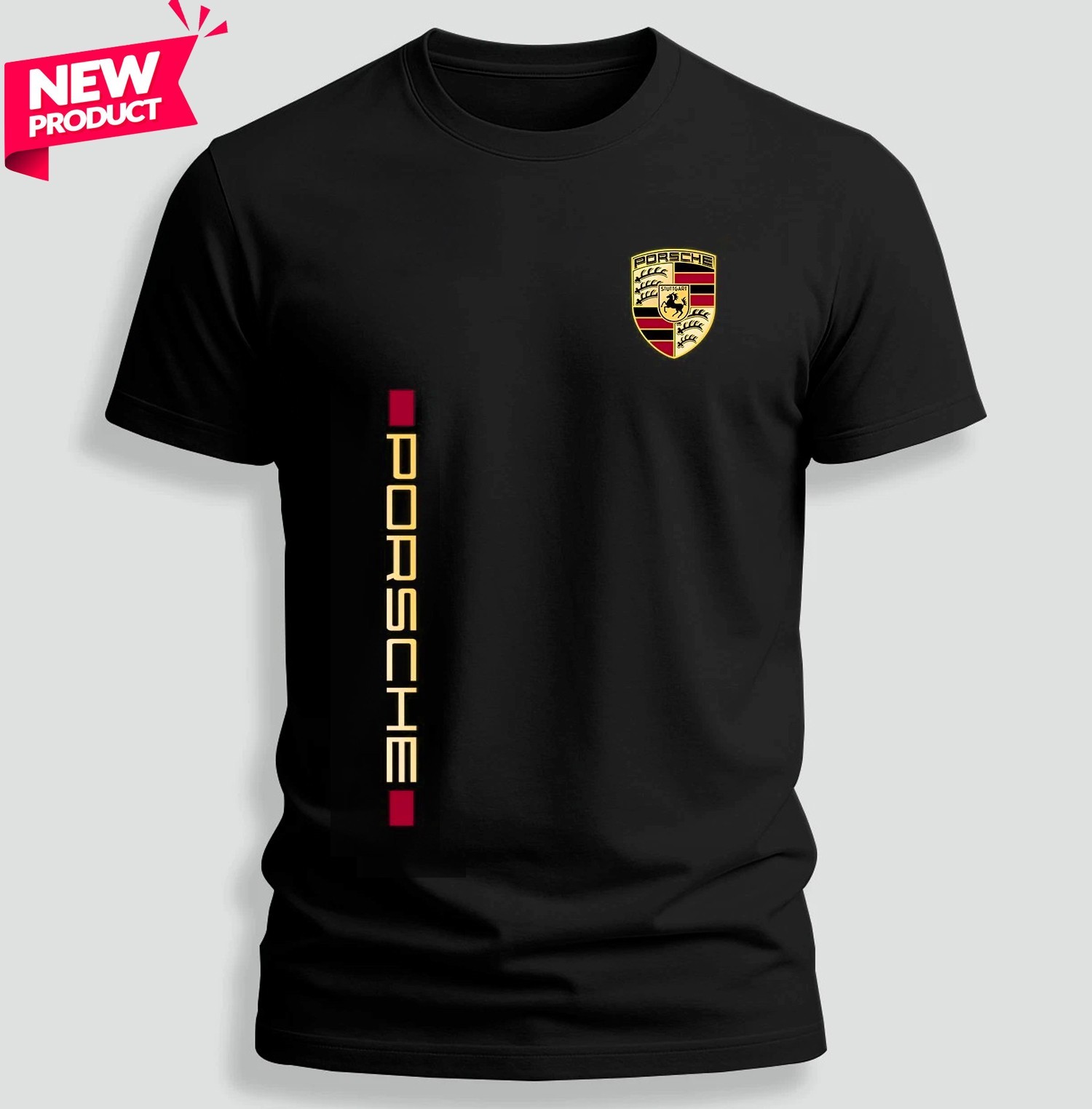 NEW Porsche Logo Badge Luxury Car T-Shirt Gifts – USA Size S-5XL