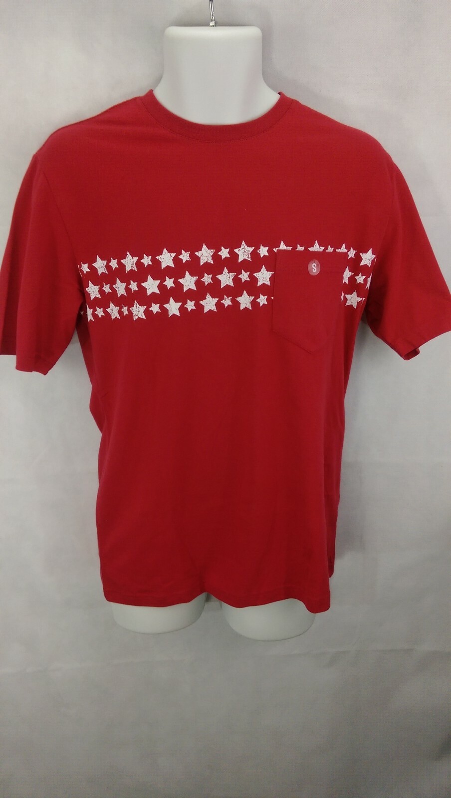 Men’s Pocket T-Shirts – Stars Red or Blue Basic Editions