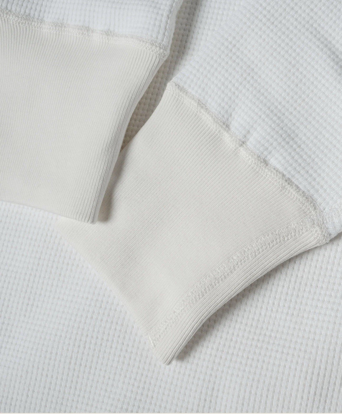 Heavyweight Waffle Cotton Long Sleeve – White Non Stock Mfg. Co.XL