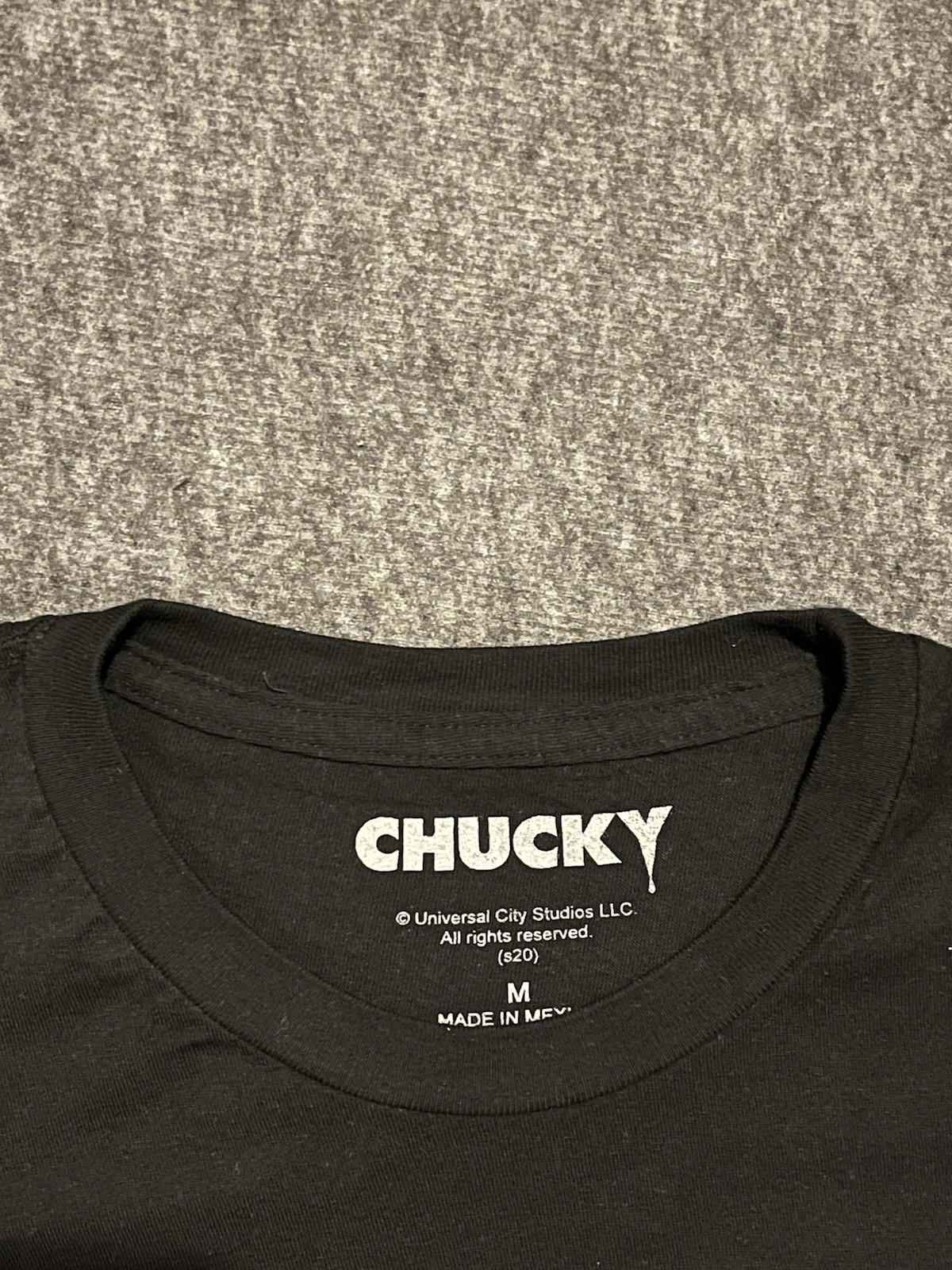 Chucky I’m Your Friend To The End Graphic Tee Men’s Crew Neck Black M