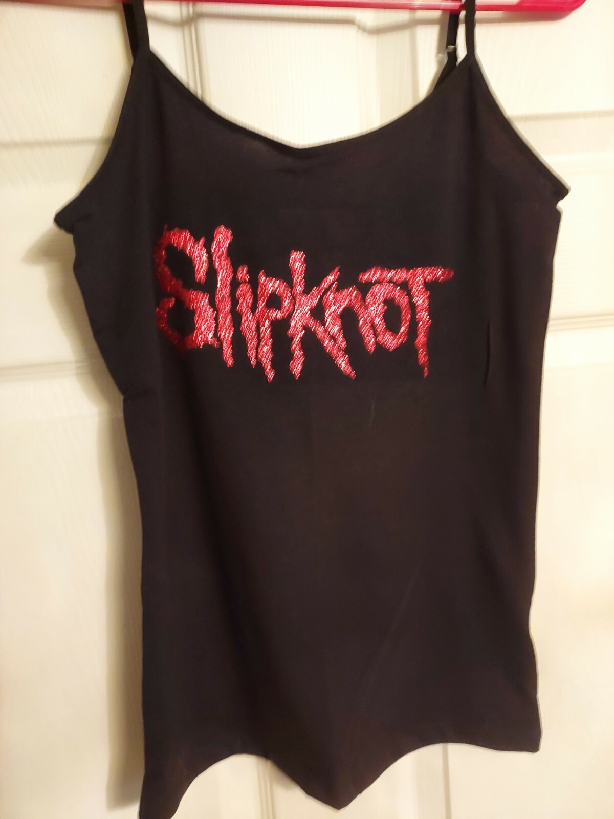 Slipknot shirt Slipknot tank top Pick any size Red Glitter Adjustable Straps