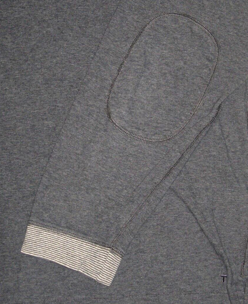 Men’s LEFT COAST TEE Heathered Blue L/S 1/4 Zip Jersey Knit Pullover XXL