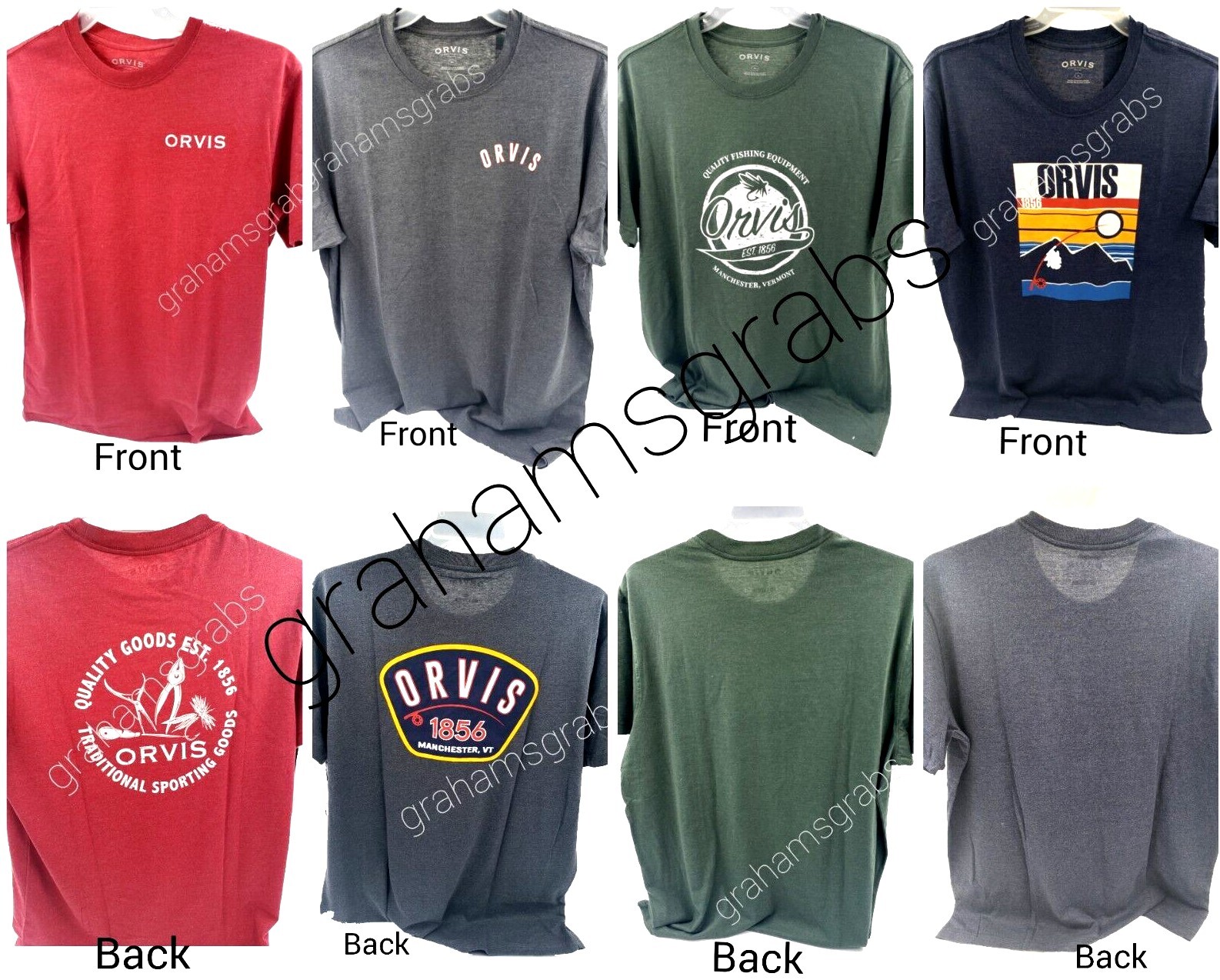 Men’s ORVIS GRAPHIC T SHIRT FISHING OUTDOORS M, L, XL, XXL COLOR CHOICE