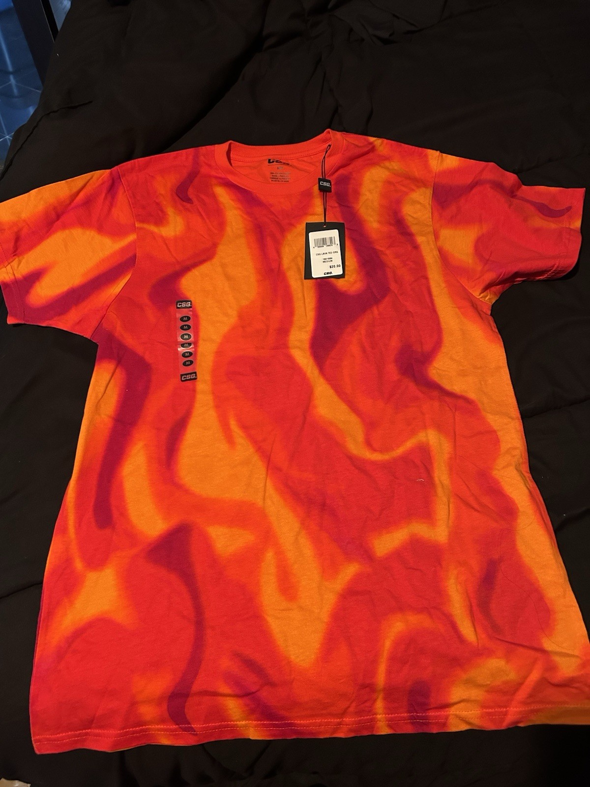 Mens CSG Lava Tye Dye T-Shirt Size M Brand New withTags