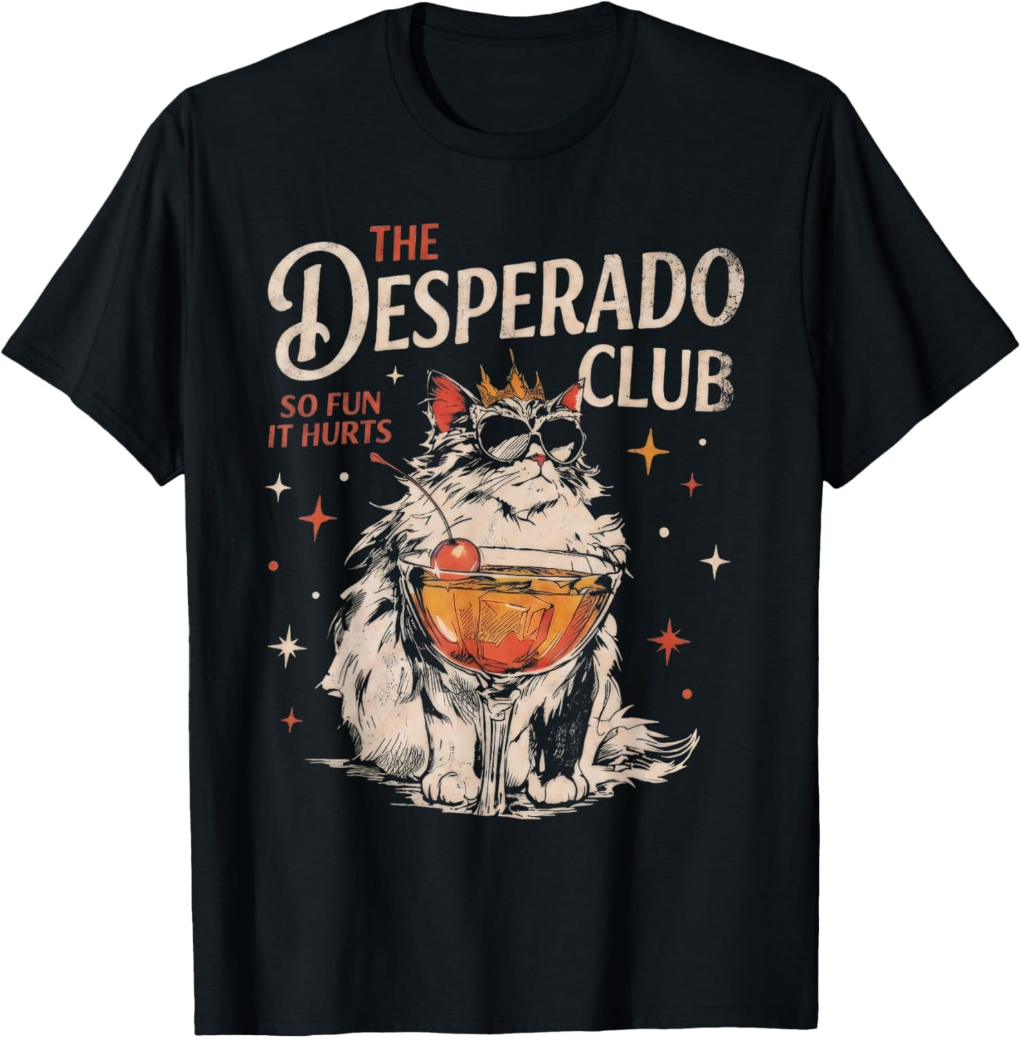 Desperado Club Mama Needs a Night Off Funny Cat T-Shirt